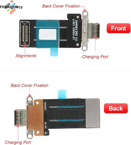 استبدال موصل قفص الاتهام لجهاز iPad Pro 11 بوصة 3rd 4th A2377 A2301 A2759 A2435 لجهاز iPad Pro 12.9 بوصة 5th 6th A2378 A2379 A2436 A2764 2021 2022 كابل مرن بديل لمنفذ الشحن مع أدوات in Kuwait