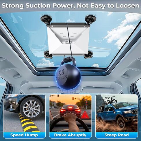 Starlink Mini Suction Cup Mount for Car Sunroof Window, Secure Satellite Mounting Kit with Strong Grip, Stable Signal for RVs Boats Road Trips, Tool-Free Installation, Portable Camping 2025 2026 in Saudi Arabia