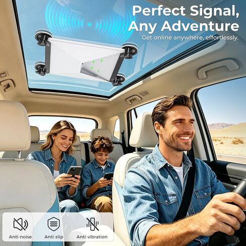 Starlink Mini Suction Cup Mount for Car Sunroof Window, Secure Satellite Mounting Kit with Strong Grip, Stable Signal for RVs Boats Road Trips, Tool-Free Installation, Portable Camping 2025 2026 in Saudi Arabia