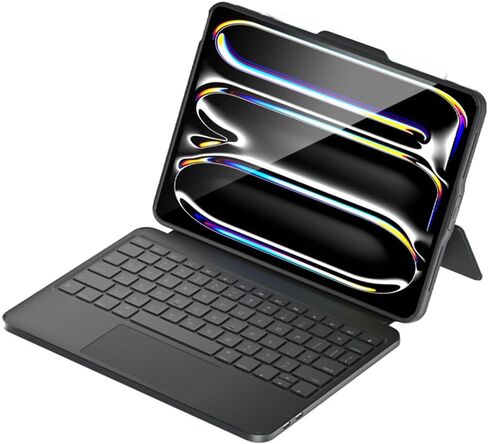 حافظة لوحة مفاتيح ZhaoCo Direct-Connect لجهاز iPad الجيل العاشر 10.9 بوصة والجيل الحادي عشر 11 بوصة، اتصال سلكي USB-C مع لوحة لمس كاملة المنطقة، دعم صوت USB-C in Kuwait
