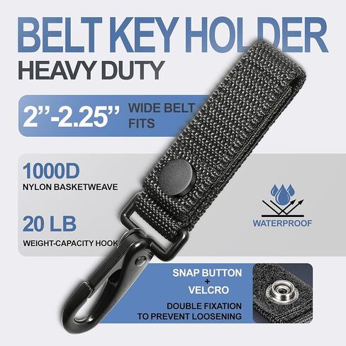 5 Pcs Belt Keepers for Duty Belt, Nylon Basketweave Belt Keepers for 2"-2.25" Wide Police, Law Enforcement, Correctional Officer, Molle Battle and Tactical Belts in Saudi Arabia