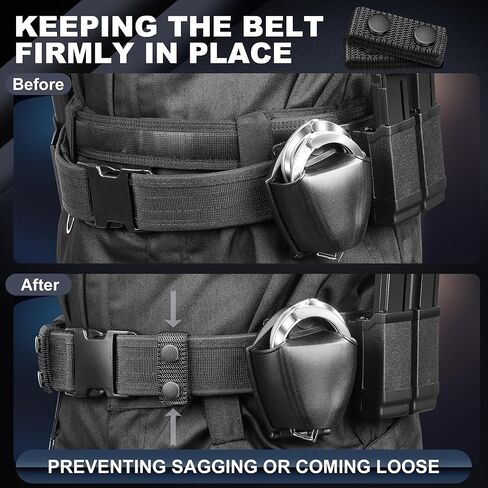 5 Pcs Belt Keepers for Duty Belt, Nylon Basketweave Belt Keepers for 2"-2.25" Wide Police, Law Enforcement, Correctional Officer, Molle Battle and Tactical Belts in Saudi Arabia