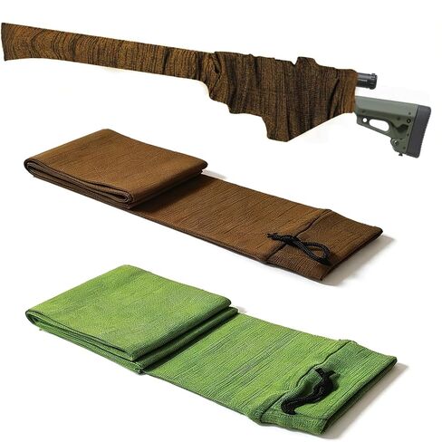 2 Pack Gun Socks for Rifles and Shotguns – Extra-Long 54" Silicone-Treated Knit Rifle & Shotgun Sleeves, Protective Gun Storage Socks for Firearms with/without Scopes in Kuwait