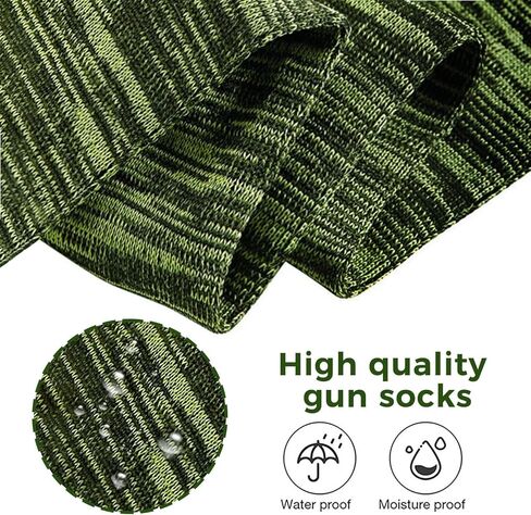 2 Pack Gun Socks for Rifles and Shotguns – Extra-Long 54" Silicone-Treated Knit Rifle & Shotgun Sleeves, Protective Gun Storage Socks for Firearms with/without Scopes in Kuwait