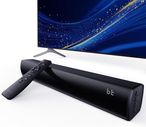 شريط صوت محيطي لاسلكي بلوتوث، مكبرات صوت محيطية لاسلكية، أشرطة صوت HDMI تلفزيون ذكي HDMI(ARC) OPT AUX USB 2.0ch 3 أوضاع نظام أصوات المسرح المنزلي تلفزيون/كمبيوتر شخصي/ألعاب/جهاز عرض، أسود in Kuwait