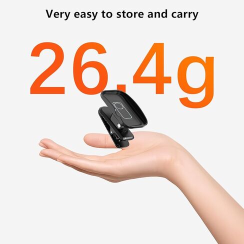 حامل مشبك حقيبة الظهر AMAZEAR لملحقات DJI Osmo Nano/Xtra Atto، حامل قبعة قابل للتعديل مع قبضة قوية، اتصال مغناطيسي سريع، خفيف الوزن لمدونات الفيديو، والسفر، أسود in Kuwait