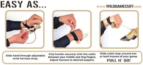 أصفاد لعبة Predator Wild Game Cuffs للصيد - أداة شديدة التحمل ومدمجة للذئاب والخنازير وغيرها من الألعاب | ملحق صيد متين بمقاس واحد in Kuwait