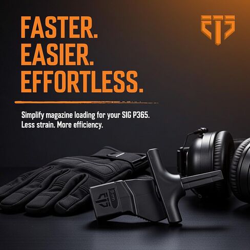 محمل سرعة ETS CAM مقاس 9 مم Sig P365 أسود in Kuwait