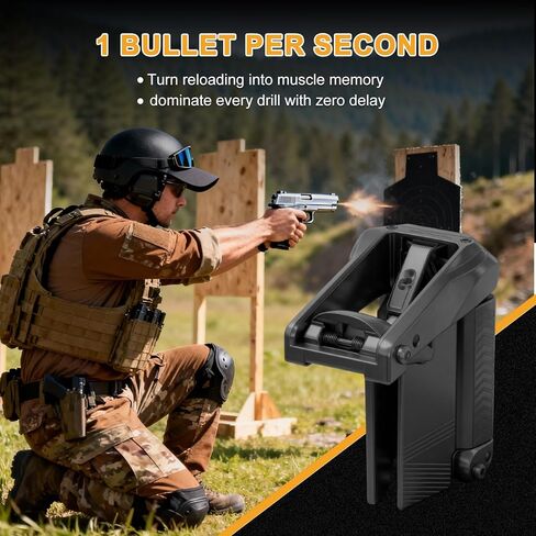 محمل سرعة المجلات يناسب المجلات 9 مم، 10 مم، .357، .40، .45 ACP، 1911، .380 | تحميل سريع وخالي من الألم، ملحق إطلاق نار متين in Kuwait