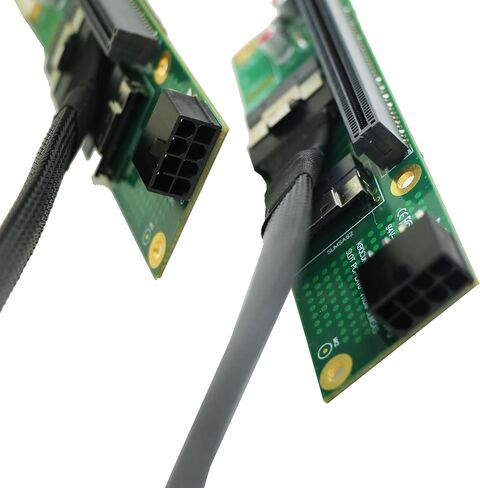 بطاقة توسيع Sintech PCI-e 4.0 16X إلى 2 منافذ PCIe 8X/16X، بطاقة تقسيم PCIe x16 إلى x8x8 مع كابل SlimSAS 8I 60 سم in Kuwait