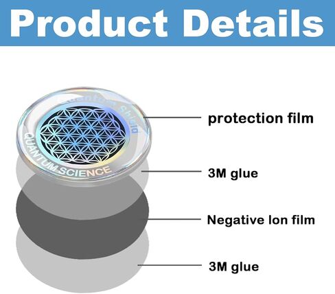 12 Pcs Emf Blocker for Cell Phone,Radiation Blocker,Emf Stickers for Cell Phone,Practical Gift for Tech Lovers for Smart Phones/Laptops Electronic Devices Blockers Silver Flower of Life in Saudi Arabia