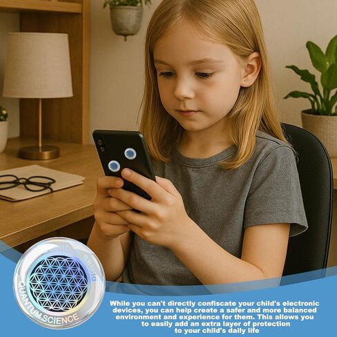 12 Pcs Emf Blocker for Cell Phone,Radiation Blocker,Emf Stickers for Cell Phone,Practical Gift for Tech Lovers for Smart Phones/Laptops Electronic Devices Blockers Silver Flower of Life in Saudi Arabia
