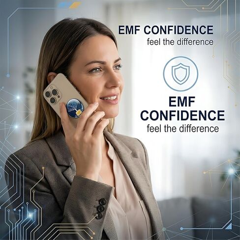 12 قطعة من مانعات Emf للهاتف الخلوي، مانع الإشعاع، ملصقات Emf للهاتف الخلوي، هدية عملية لمحبي التكنولوجيا للهواتف الذكية/الأجهزة اللوحية وحاصرات الأجهزة الإلكترونية (شجرة الحياة) in Kuwait