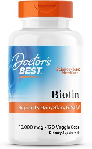Doctor's Best Biotin to Support Hair, Skin, Nails, 120 Count in Saudi Arabia