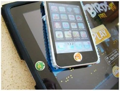 ملصق زر "الصفحة الرئيسية" لهاتف iPhone/iPad/itouch، العقل المدبر، 6 ملصقات in Kuwait