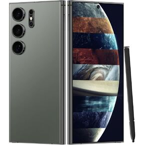 هواتف محمولة غير مقفلة C25 Ultra الهواتف الذكية 5G هاتف Android 14 هواتف محمولة 12 جيجابايت + 512 جيجابايت / 7 شاشة / كاميرا 48 ميجابكسل + 108 ميجابكسل / 8000 مللي أمبير / شريحة SIM مزدوجة / قلم مدمج (أخضر) | المزدوج سيم in Kuwait
