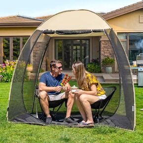 خيمة Alvantor® Pop Up Screen House، شرفة مراقبة شبكية سهلة التركيب مع سقف مرتفع، مأوى مظلة لغرفة الشاشة المحمولة مع أكياس رمل للتخييم، الفناء الخلفي، النزهة in Kuwait