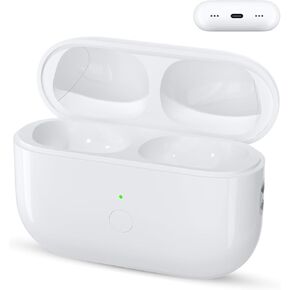 حافظة شحن لاسلكية بديلة Airpod Pro، حافظة شحن متوافقة مع Air Pod Pro الجيل الأول والثاني، استبدال علبة شاحن Airpods Pro 1&2، اقتران بلوتوث (النوع C) in Kuwait