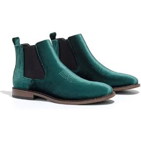 Men's Chelsea Boots Suede Ankle Boots - Comfortable Slip-On Dress Boots for Casual & Work in Saudi Arabia