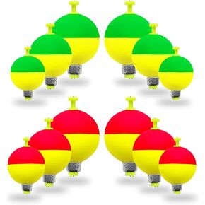 12 Pcs Fishing Bobbers Floats,Snap-on Fishing Bobber Fishing Float Corks Weighted Bobbers for Fishing Crappie Panfish Bluegill Trout in Saudi Arabia