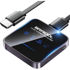 محول دونجل للعرض اللاسلكي HDMI 2026، جهاز إرسال بث الوسائط فيديو/صوت/ملف HDMI موسع لاسلكي من الهاتف الذكي، الكمبيوتر المحمول إلى HDTV/جهاز العرض/الشاشة، يدعم Airplay DLNA (Gery) in Kuwait