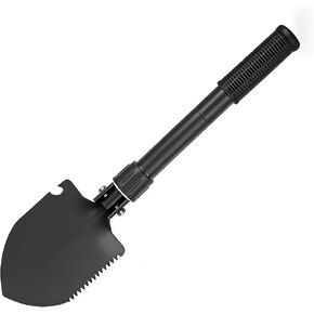 16" Heavy Duty Mini Shovel - Curved D-Handle Portable Spade for Gardening, Digging, Camping, Beach & Car, Compact Trenching Shovel for Outdoor Use in Saudi Arabia