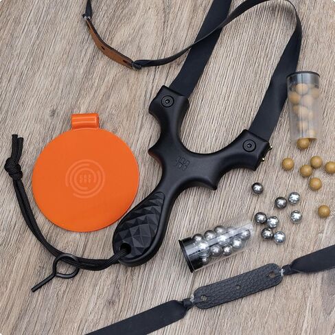 حزمة SimpleShot Scout LT2 Slingshot مع الهدف، وذخيرة من الفولاذ والطين، ومجموعتين من الأشرطة، ومرفق شريط مشبك متكامل، ومشاهد من الألياف البصرية، ومقاييس مقبض معيارية، من المبتدئين إلى المحترفين in Saudi Arabia