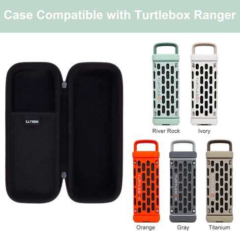 حافظة مكبر صوت LTGEM متوافقة مع سماعات Turtlebox Ranger Loud المحمولة الخارجية بتقنية البلوتوث 5.4، حقيبة تخزين صلبة لحمل السفر - أسود (الجراب فقط) in Kuwait