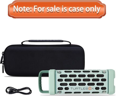 حافظة مكبر صوت LTGEM متوافقة مع سماعات Turtlebox Ranger Loud المحمولة الخارجية بتقنية البلوتوث 5.4، حقيبة تخزين صلبة لحمل السفر - أسود (الجراب فقط) in Kuwait