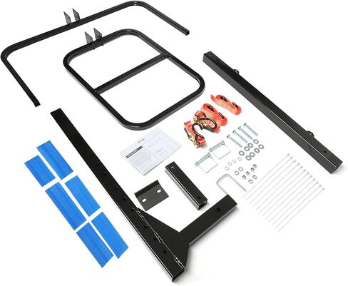 رف PENSUN RV Hitch Mount Kayak، حامل كاياك عمودي بطول 2 بوصة، حامل كاياك فولاذي شديد التحمل قابل للتعديل يحمل ما يصل إلى 150 رطلاً للمركبات الترفيهية والشاحنات وسيارات الدفع الرباعي، مع حشوة ناعمة وأشرطة سقاطة in Kuwait