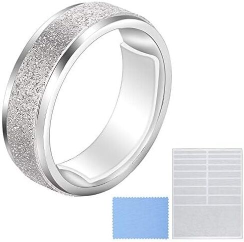 Blulu Ring Size Adjuster Loose Rings Adjuster Invisible Ring Sizer with Clean Cloth for Wide Ring Fixing, 5 Sheets (85 Pieces Totally) in Kuwait