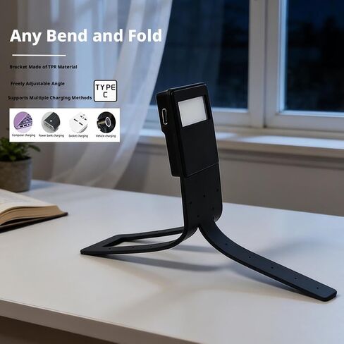 Rechargeable Book Light for Kindle – Clip-on LED Reading Lamp,Portable Bookmark Light with 3 Color Temperatures Adjustment,TPR Flexible Stand,Eye-Caring Bedtime Lamp for Kids Book Lovers (Pink) in Saudi Arabia