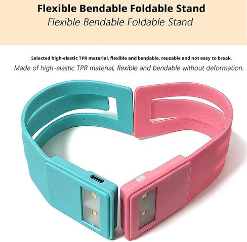 Rechargeable Book Light for Kindle – Clip-on LED Reading Lamp,Portable Bookmark Light with 3 Color Temperatures Adjustment,TPR Flexible Stand,Eye-Caring Bedtime Lamp for Kids Book Lovers (Pink) in Saudi Arabia