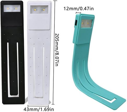 Rechargeable Book Light for Kindle – Clip-on LED Reading Lamp,Portable Bookmark Light with 3 Color Temperatures Adjustment,TPR Flexible Stand,Eye-Caring Bedtime Lamp for Kids Book Lovers (Pink) in Saudi Arabia