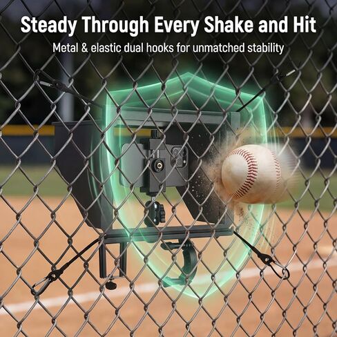Cell Phone Fence Mount with Shade, Game Changer Mounting kit for iPhones, Mevo Start, GoPro, Insta 360 and Other Action Cameras, for Recording Baseball,Softball and Tennis Games(Matte Black) in Saudi Arabia