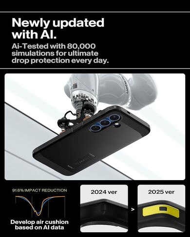 Spigen for Galaxy S26 Ultra Case, Tough Armor MagFit [Kickstand] [Compatible with MagSafe] [Military-Grade Protection] - Black in Kuwait