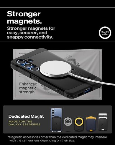 Spigen for Galaxy S26 Ultra Case, Tough Armor MagFit [Kickstand] [Compatible with MagSafe] [Military-Grade Protection] - Black in Kuwait