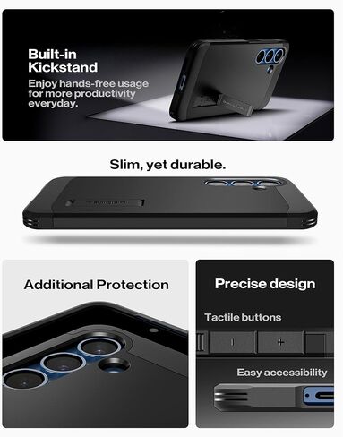Spigen for Galaxy S26 Ultra Case, Tough Armor MagFit [Kickstand] [Compatible with MagSafe] [Military-Grade Protection] - Black in Kuwait