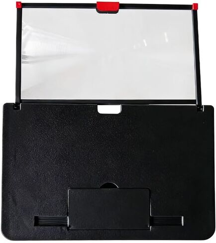 Screen Phone Magnifier, 12" HD Mobile Phone Magnifier Projector Screen for Movies,Videos, Gaming Portable Foldable 3D Magnifying Scree-n for Elderly(Color:Black) in Kuwait