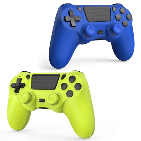 SHINXIN 2 وحدة تحكم لاسلكية متوافقة مع PS4/Slim/Pro/PC مع اهتزاز مزدوج/3.5 ملم صوت/منفذ من النوع C و2 قطعة كابل من النوع C in Kuwait