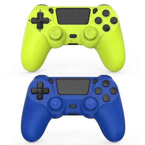 SHINXIN 2 وحدة تحكم لاسلكية متوافقة مع PS4/Slim/Pro/PC مع اهتزاز مزدوج/3.5 ملم صوت/منفذ من النوع C و2 قطعة كابل من النوع C in Kuwait