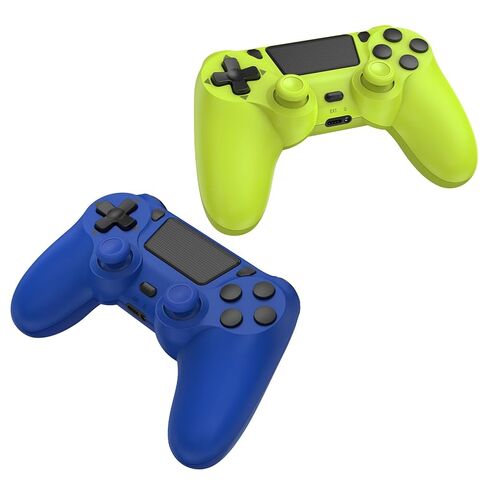 SHINXIN 2 وحدة تحكم لاسلكية متوافقة مع PS4/Slim/Pro/PC مع اهتزاز مزدوج/3.5 ملم صوت/منفذ من النوع C و2 قطعة كابل من النوع C in Kuwait