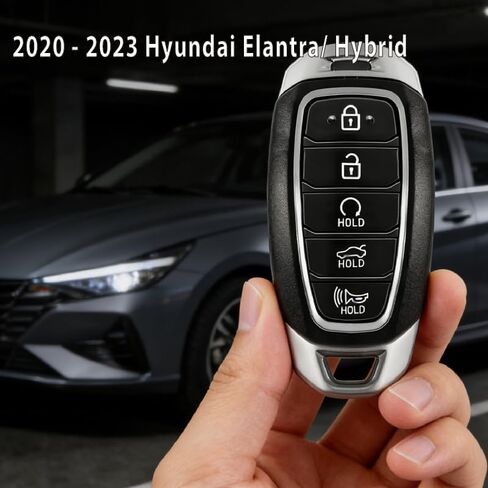 2 بديل بدون مفتاح لـ 2020 2021 2022 2023 2024 Hyundai Elantra Hybrid Key Fob Remote Control NYOMBEC5FOB2004 5 أزرار 6A 434MHz in Kuwait