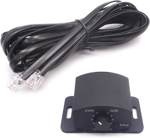 Bass Knob for Car Amplifier 4 Pin, Remote Bass Control Knob with 13Ft Cable, Remote Control Subwoofer Controller Knob, Car Volume Adjustment, Remote Bass Knob for Car Amp Audio Speakers in Kuwait