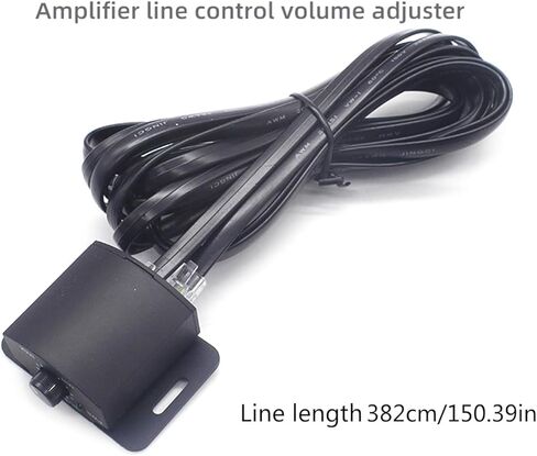 Bass Knob for Car Amplifier 4 Pin, Remote Bass Control Knob with 13Ft Cable, Remote Control Subwoofer Controller Knob, Car Volume Adjustment, Remote Bass Knob for Car Amp Audio Speakers in Kuwait