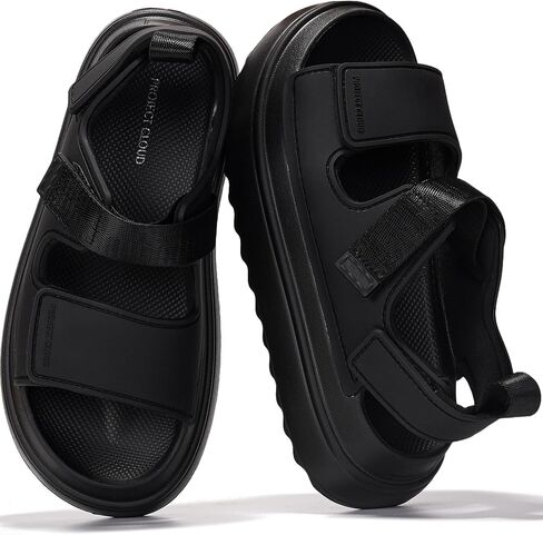 Project Cloud Platform Sandals for Women 2025 – Memory Foam Insole, Lightweight & Slip-Resistant Womens Sandals – Stylish, Beach-Ready Waterproof Women Footwear (Goldie) in Saudi Arabia
