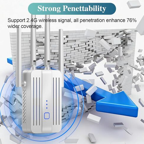 معزز إشارة موسع WiFi للمنزل: مكرر إنترنت طويل المدى للمنزل والطابق السفلي in Kuwait