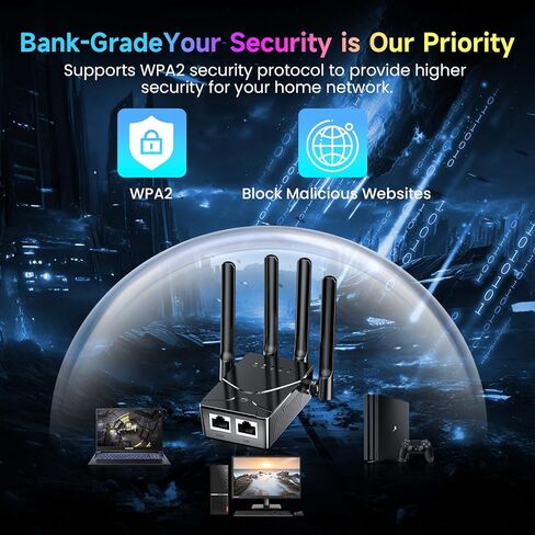 معزز إشارة موسع شبكة WiFi، موسع إنترنت طويل المدى بطول 15599 قدم مربع، معزز شبكة WiFi، أسرع 6 مرات، أقوى مكرر شبكة Wi-Fi لاسلكي مع منفذ إيثرنت، معزز شبكة Wi-Fi يدعم 99% من الأجهزة، إعداد بنقرة واحدة in Kuwait