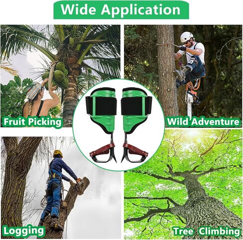 Tree Climbing Spikes, Adjustable Tree Climbing Gear,Tree Spurs with Upgrade EVA Soft Padding,Tree Spikes for Tree Work,Logging, Fruit Picking in Kuwait