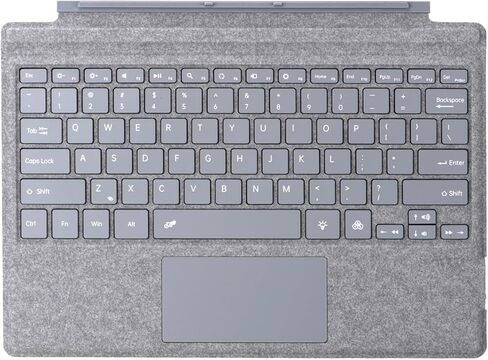 Type Cover for Microsoft Surface Pro 7+ / Pro 7/6 / 5/4 / 3, 12.3 inch, Ultra-Slim Wireless Bluetooth Tablet Keyboard with Multi Touchpad (Black Gray) in Saudi Arabia